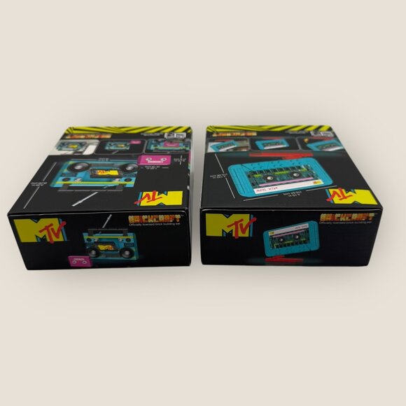 MTV Brickcraft Boom Box & Cassette Brick Building Sets Factory Sealed Retro - Picture 4 of 6